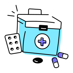 Medical kit icon