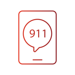 chamada para o 911 Ícone