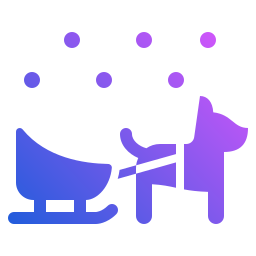 perro de trineo icono