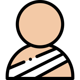 Shoulder injury icon