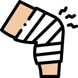 Knee injury icon