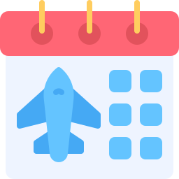 horario de vuelo icono