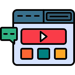 Video advertising icon