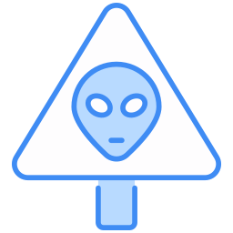 Warning sign icon