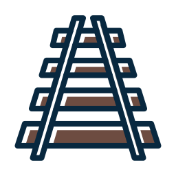 vías de tren icono