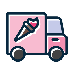 Фургон с мороженым иконка