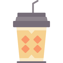 Cold coffee icon