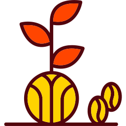 Coffee plant icon