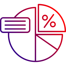 gráfico de torta icono