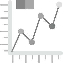 gráfico de linha Ícone