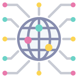 réseau mondial Icône