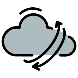 czarna chmura ikona