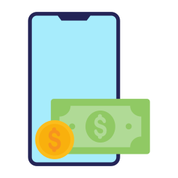 services bancaires mobiles Icône
