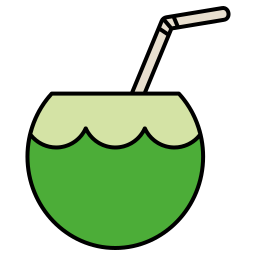 Coconut drink icon