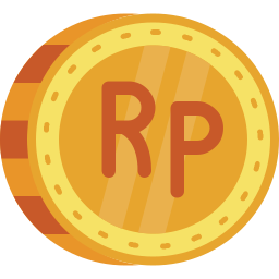 Indonesian rupiah icon