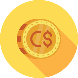 Canadian dollar icon