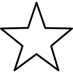 estrella de 5 puntas icono