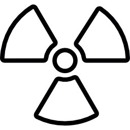 Radioactive alert icon