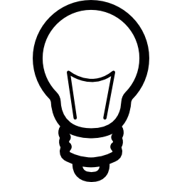 Light bulb lamp icon