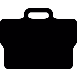 Dark suitcase icon