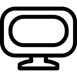 monitor antiguo icono