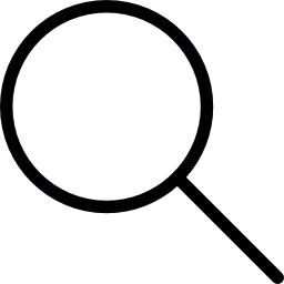 Rounded Magnifying glass  icon