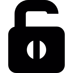 Opened padlock icon