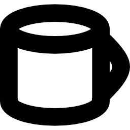 taza redonda icono