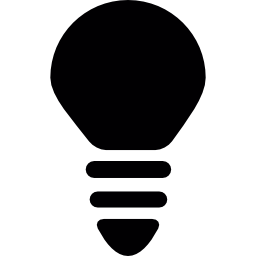 Screw light bulb icon