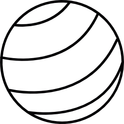 Striped ball icon