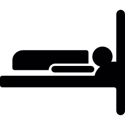 мужчина в постели иконка