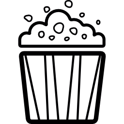 Popcorn bag icon