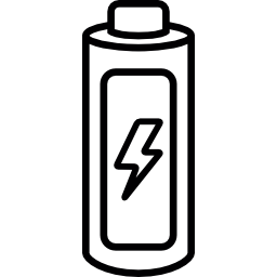 Charge electric battery icon