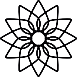 fleur géométrique Icône