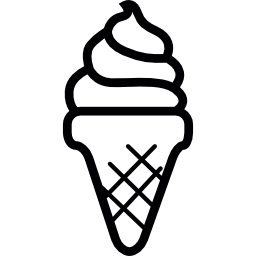 cucurucho de helado icono