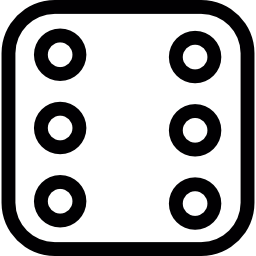 Dice with a six icon