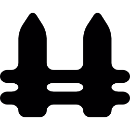 schwarzer zaun icon