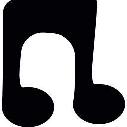 Note music rounded icon
