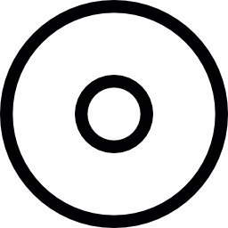 círculo doble icono