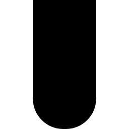 Прямоугольник с закругленным дном иконка