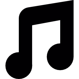 Musical beam note icon
