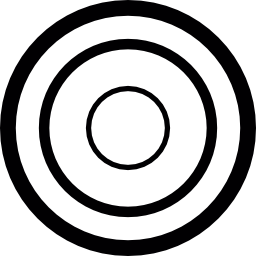 white dartboard icon