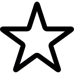 estrella vacía icono