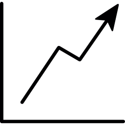 grafico dei vantaggi icona