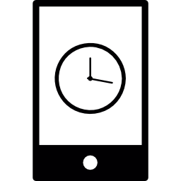 Смартфон будильник иконка