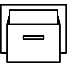 caja de archivo icono