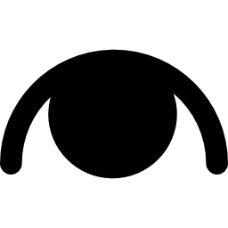 Eye looking up icon