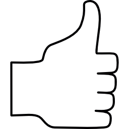 Hand with thumb up icon