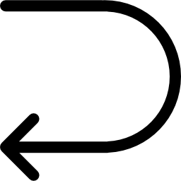 flecha curva Ícone