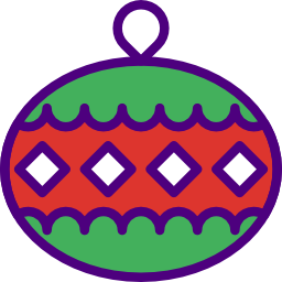 Christmas ball icon